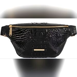 BRAHMIN Harker Belt Bag in Black Melbourne